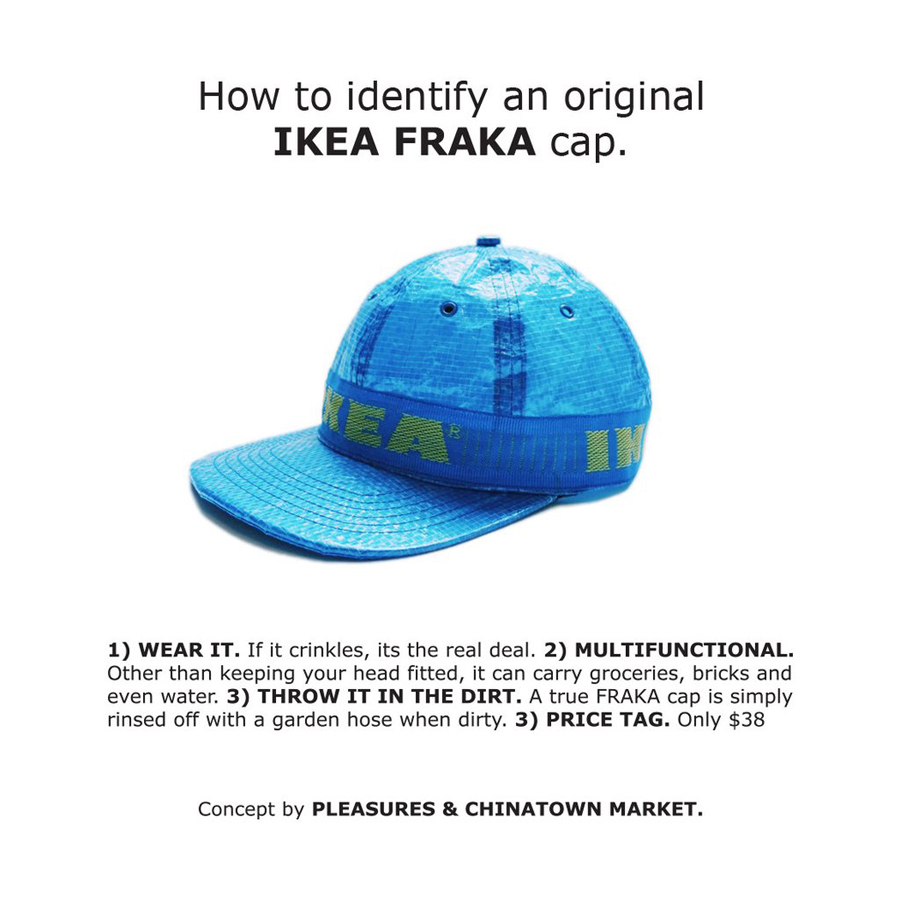 IKEA FRAKTA CAP, หมวกอีเกีย, หมวกจากถุงอิเกีย, อิเกีย, IKEA, IKEA FRAKTA