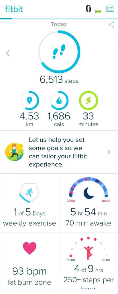 “Fitbit Inspire HR” Fitness Tracker 